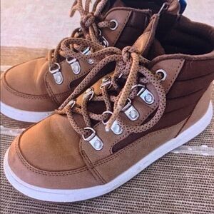 Brown High-Top Kids Shoes